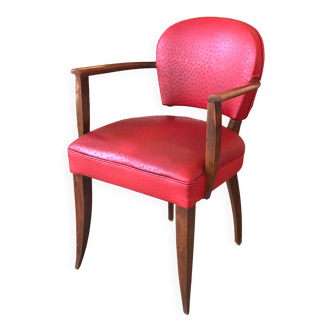 Ostrich-style Studded Art-Deco Bridge Armchair