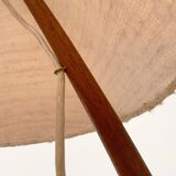 Mid-century Dornstab table lamp in teak by A. Pöll for Kalmar