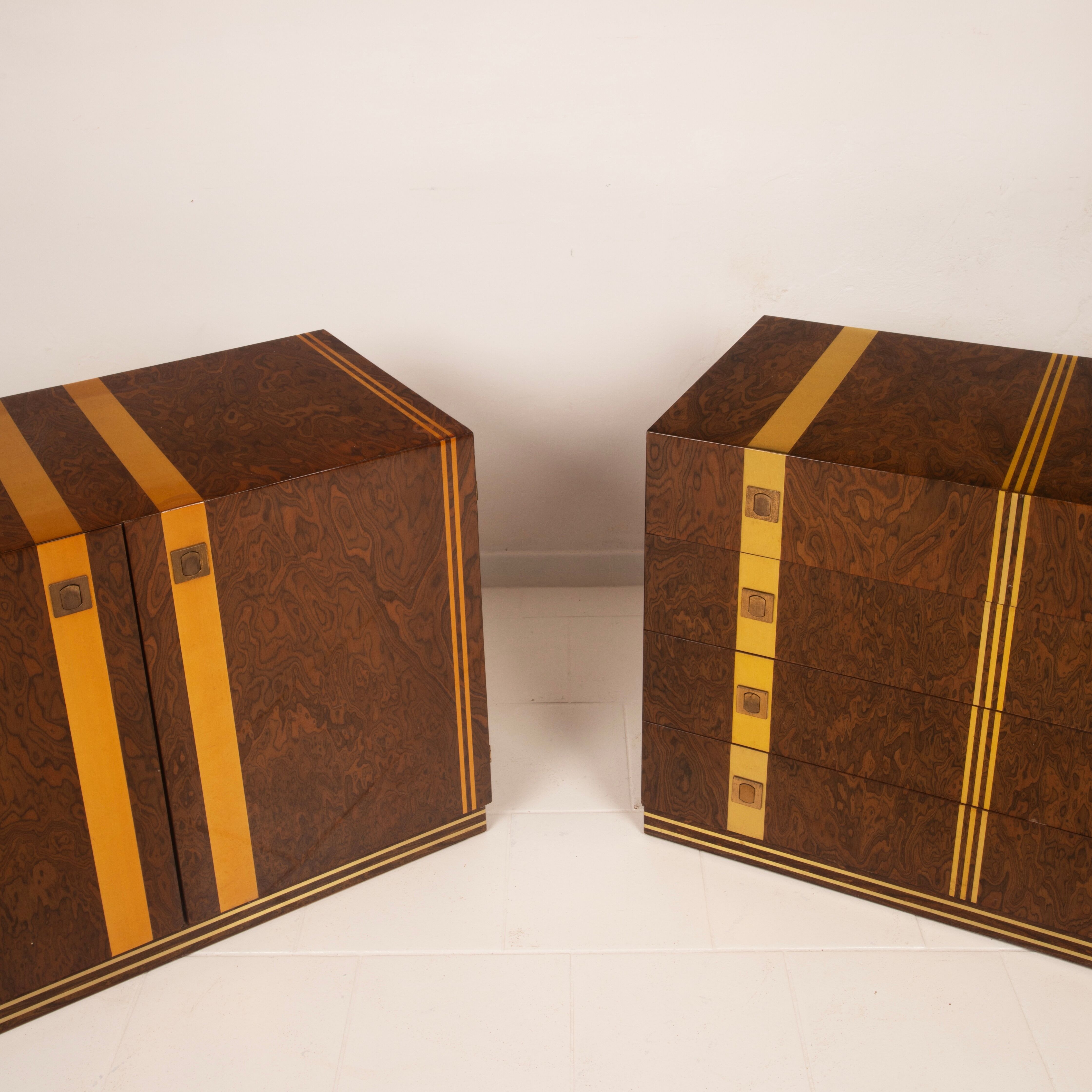 Cabinet and Chest of Drawers by Angelo Gaggioli for Gaggioli Roma, 1970s