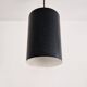 Set of 3 black cylinder pendant lamps, by Eila & John Meiling for Louis Poulsen, Denmark 1967
