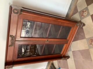 Antique mahogany showcase, early 20th century