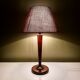 Art deco wooden lamp
