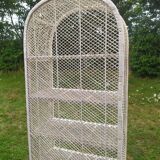 70s rattan shelf