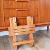 Small folding wooden stool, 1970