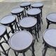 Set of 10 bar stools
