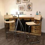 Set Cidue with high stools and high table