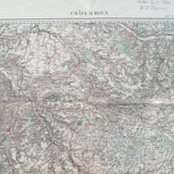 Châteauroux (Indre) Old Geographical Map drawn up, engraved, published...