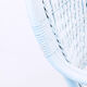 Nordic blue braided rattan armchair