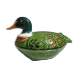 Earthenware duck signed Michel Caugant