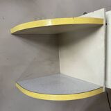 Set of 2 Formica corner shelves