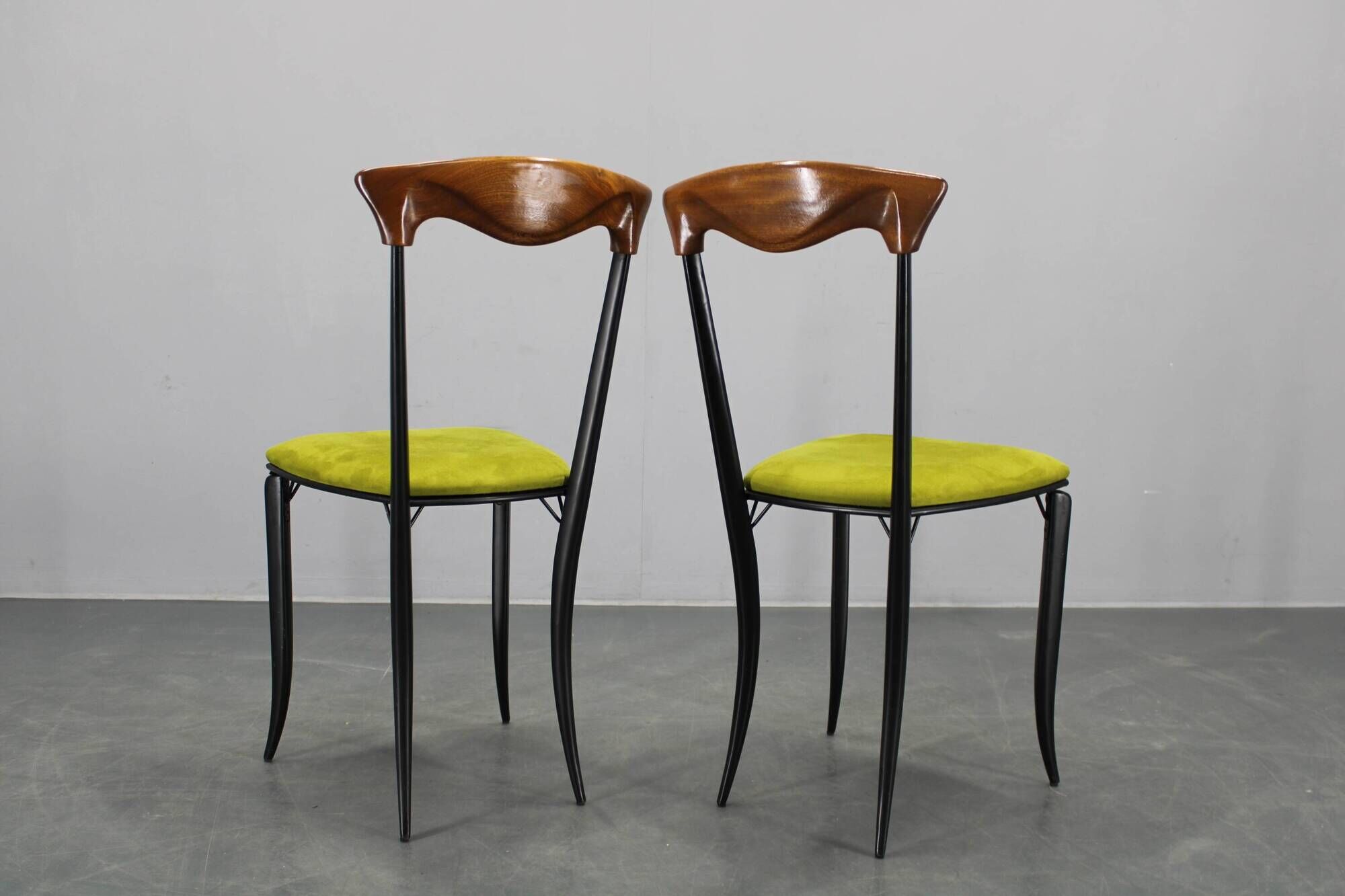 1970s set of eight Charme dining chairs by Fasem, Italy