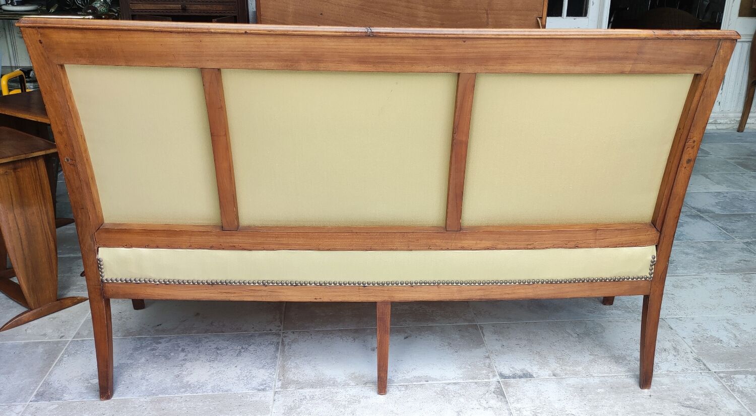Old cherry wood bench