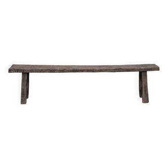 Banc primitif de Belgique en bois (No.2)