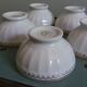 Bols côtelés en porcelaine de Chauvigny, Fernand Deshoulières