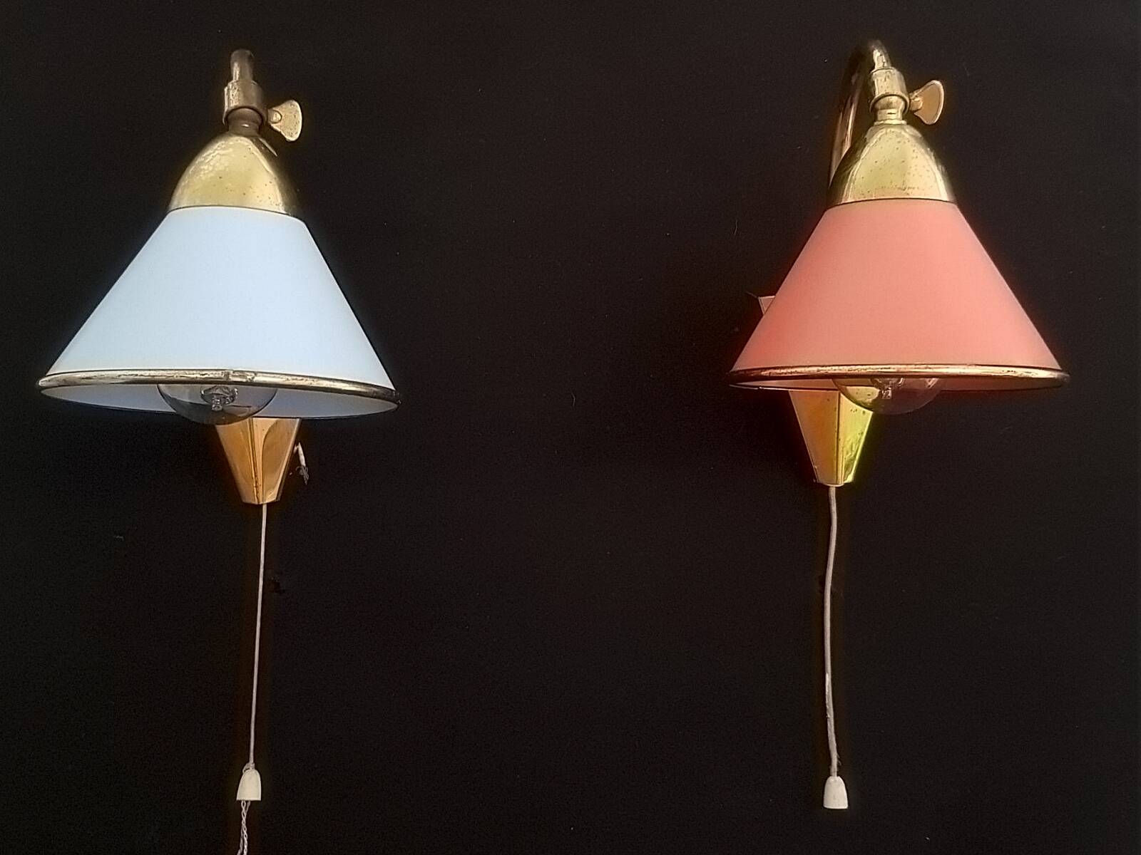 Italian wall lights from the 50s