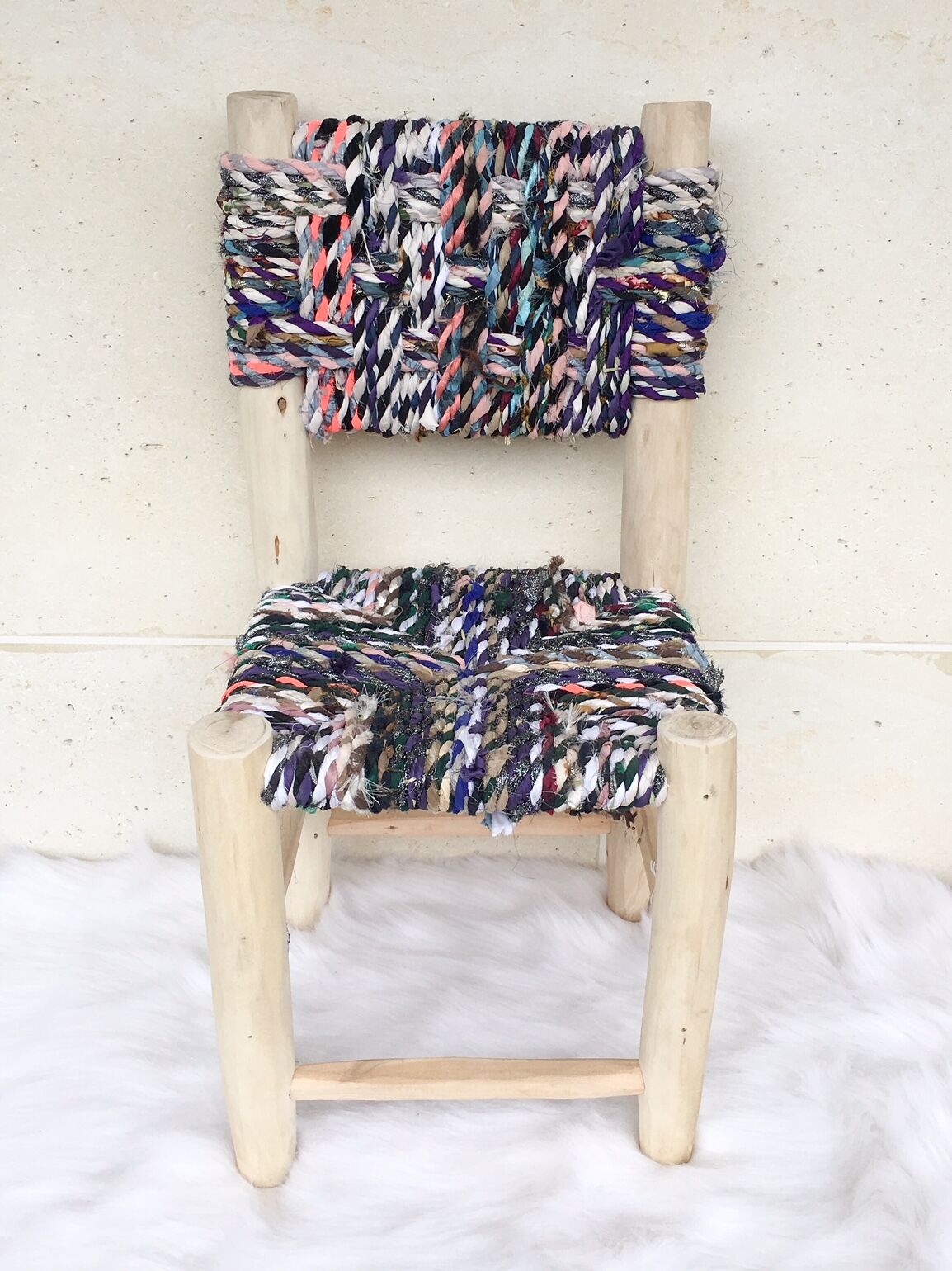 Recycled fabric chair