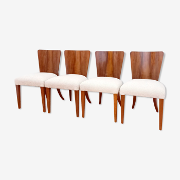 Chairs by J. Halabala for Up Races, Czechoslovakia, 1940s, Set of 4