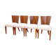 Chairs by J. Halabala for Up Races, Czechoslovakia, 1940s, Set of 4