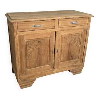 Art Deco sideboard in solid airbrushed oak