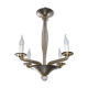 Smoked glass chandelier by Bucella Murano, 1940