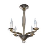 Smoked glass chandelier by Bucella Murano, 1940