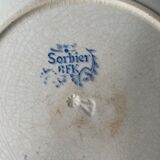Assiette plate Boch Frères Keramis modèle Sorbier