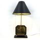 Georges Mathias brass etched table lamp, 1970s