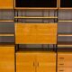 Modular bookcase with vintage wardrobe 60