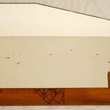 Sideboard art deco 1930 walnut floral pattern