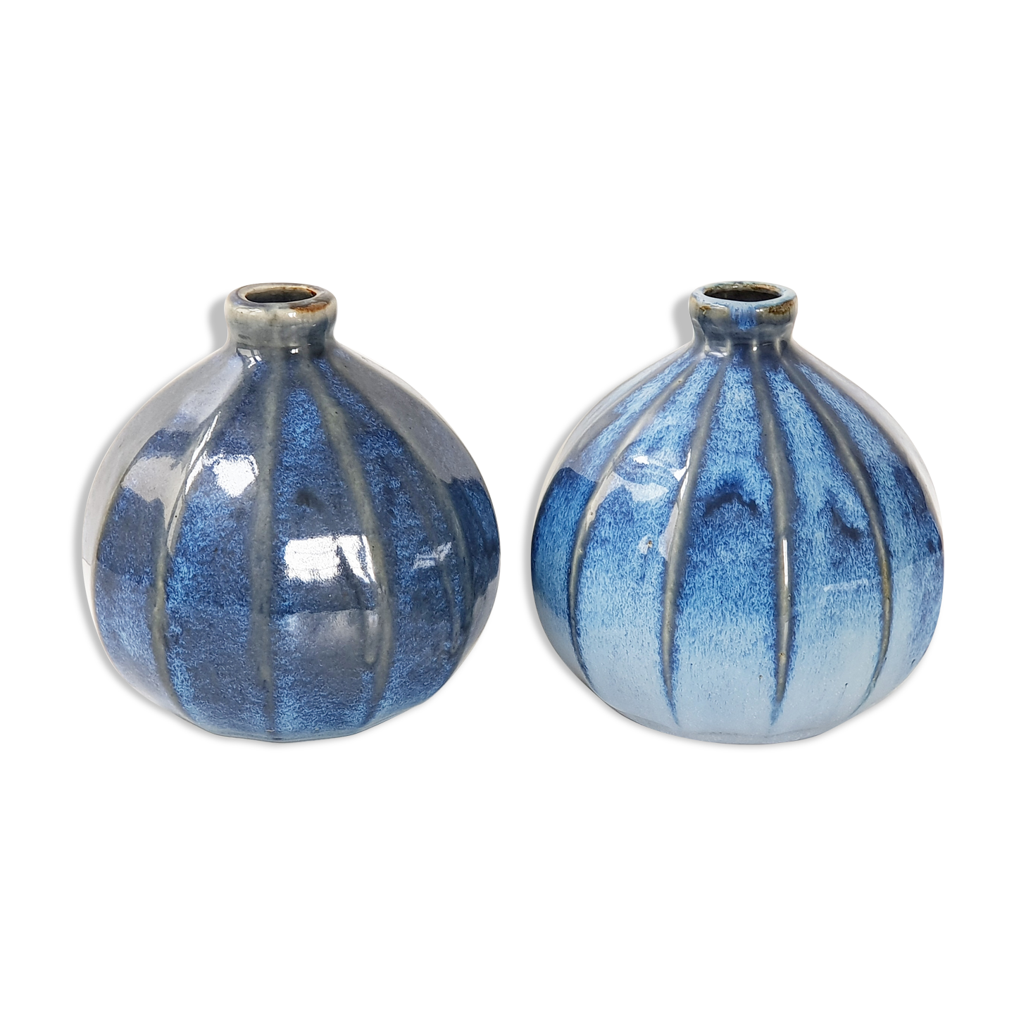 Pair of vintage sandstone vases