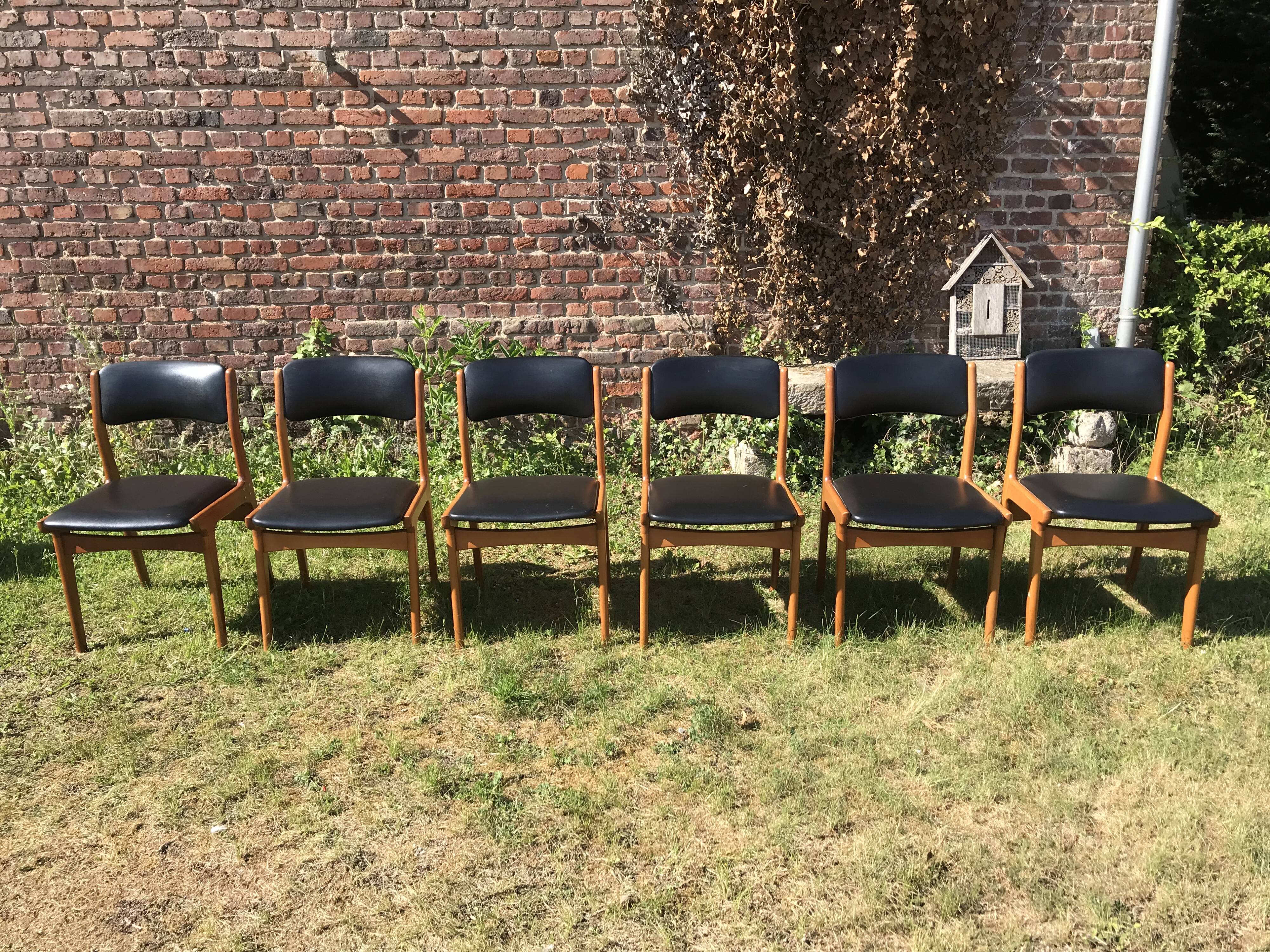 Set de 6 chaises scandinave