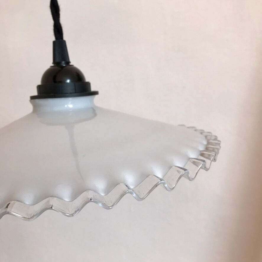 White opaline lace walker