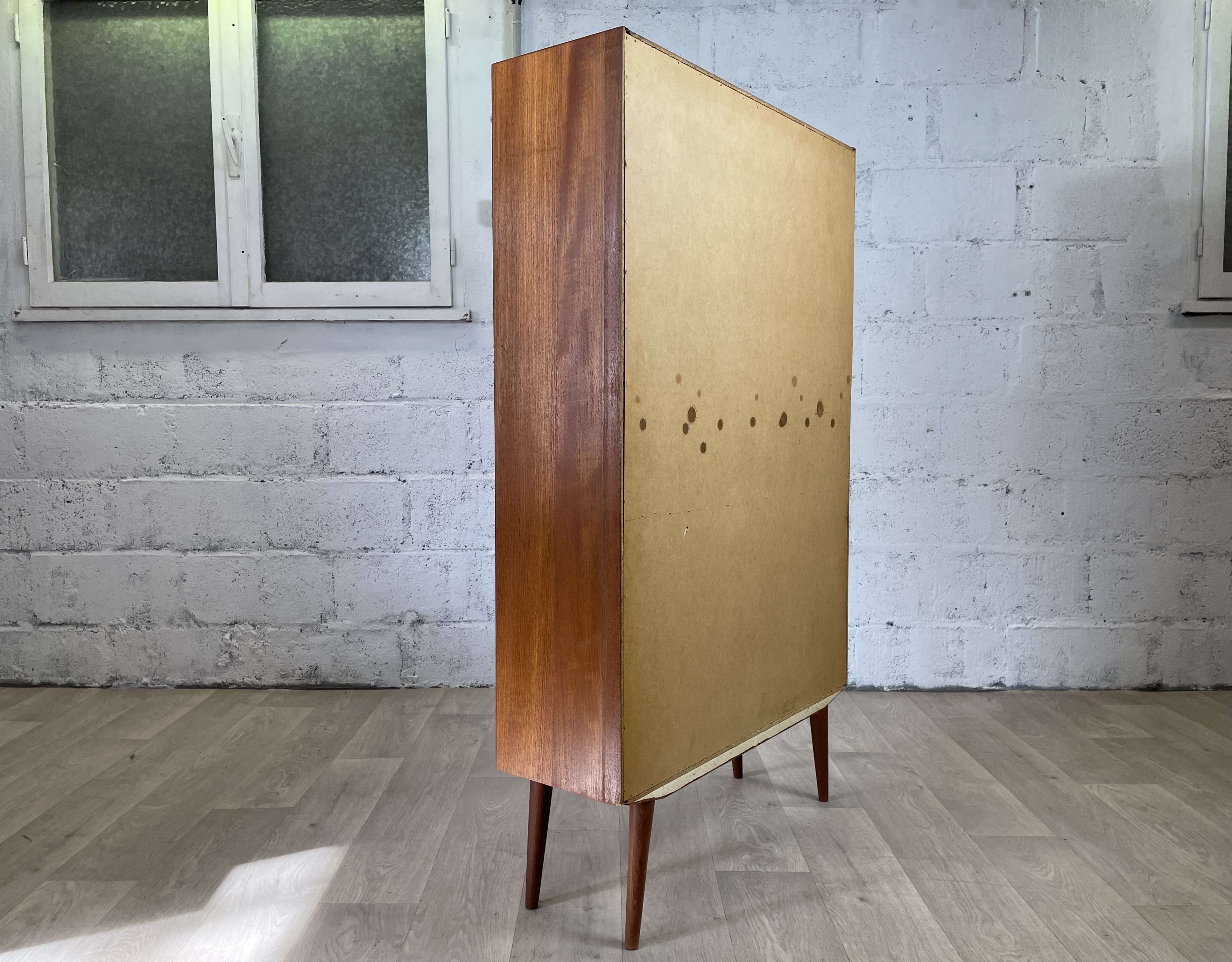 Scandinavian teak bookcase, 60s