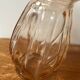 Vase pour bulbes verre rosé art déco 