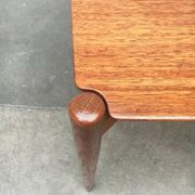 Mid-Century German coffee table series 400 in teak by Hartmut Lohmeyer for Wilkhahn, 1950s.