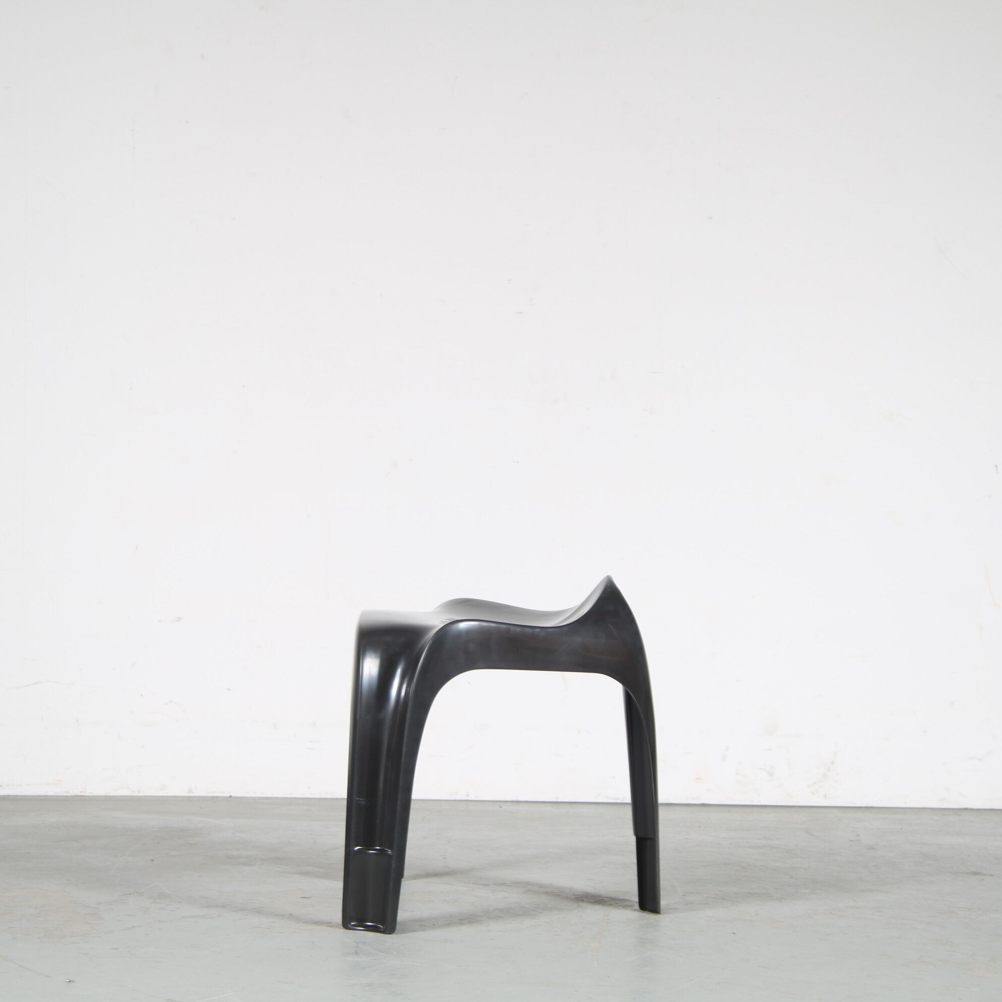 2000s Black “Casalino” stool by Alexander Begge for Casala, Germany