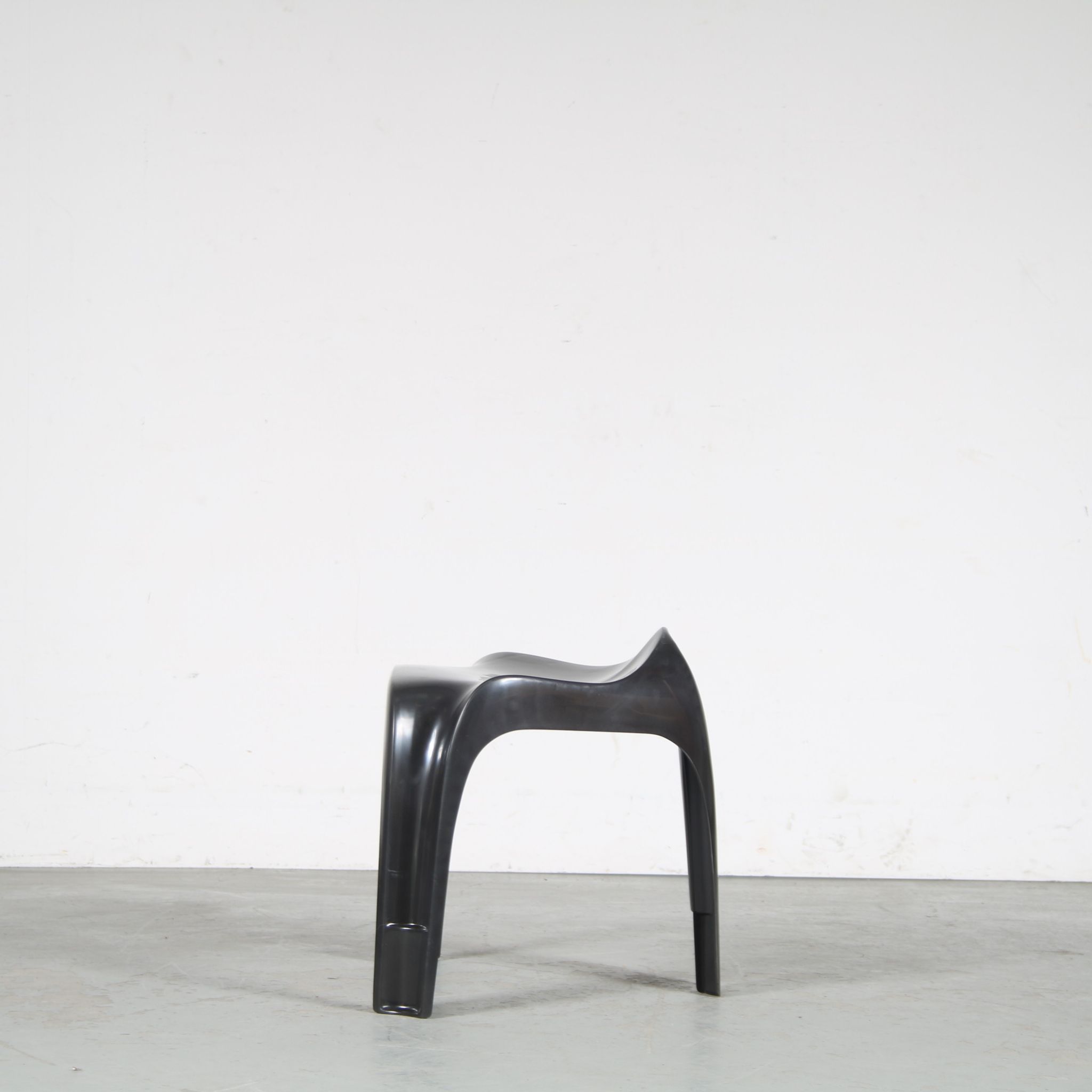 2000s Black “Casalino” stool by Alexander Begge for Casala, Germany