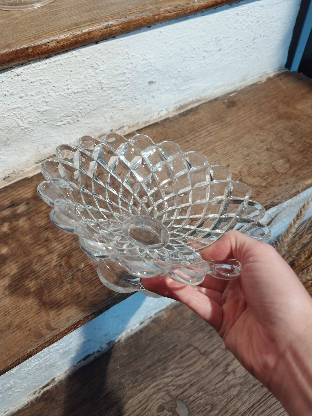 Antique Baccarat crystal fruit bowl