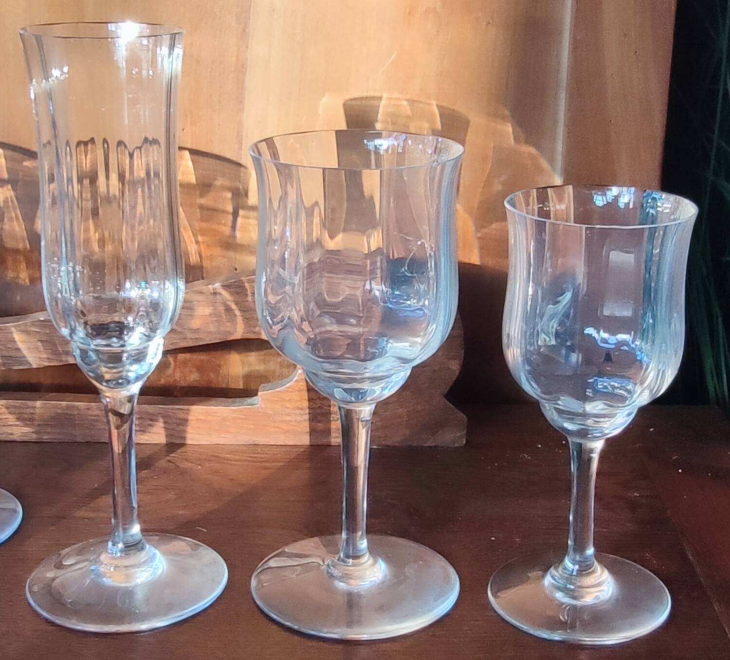 Glassware set, ice bucket, carafe, Baccarat crystal Capri model 20 pieces