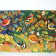 Rapestry 1970s garden birds and forest beautiful color 70's