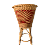 Worker wicker plant holder