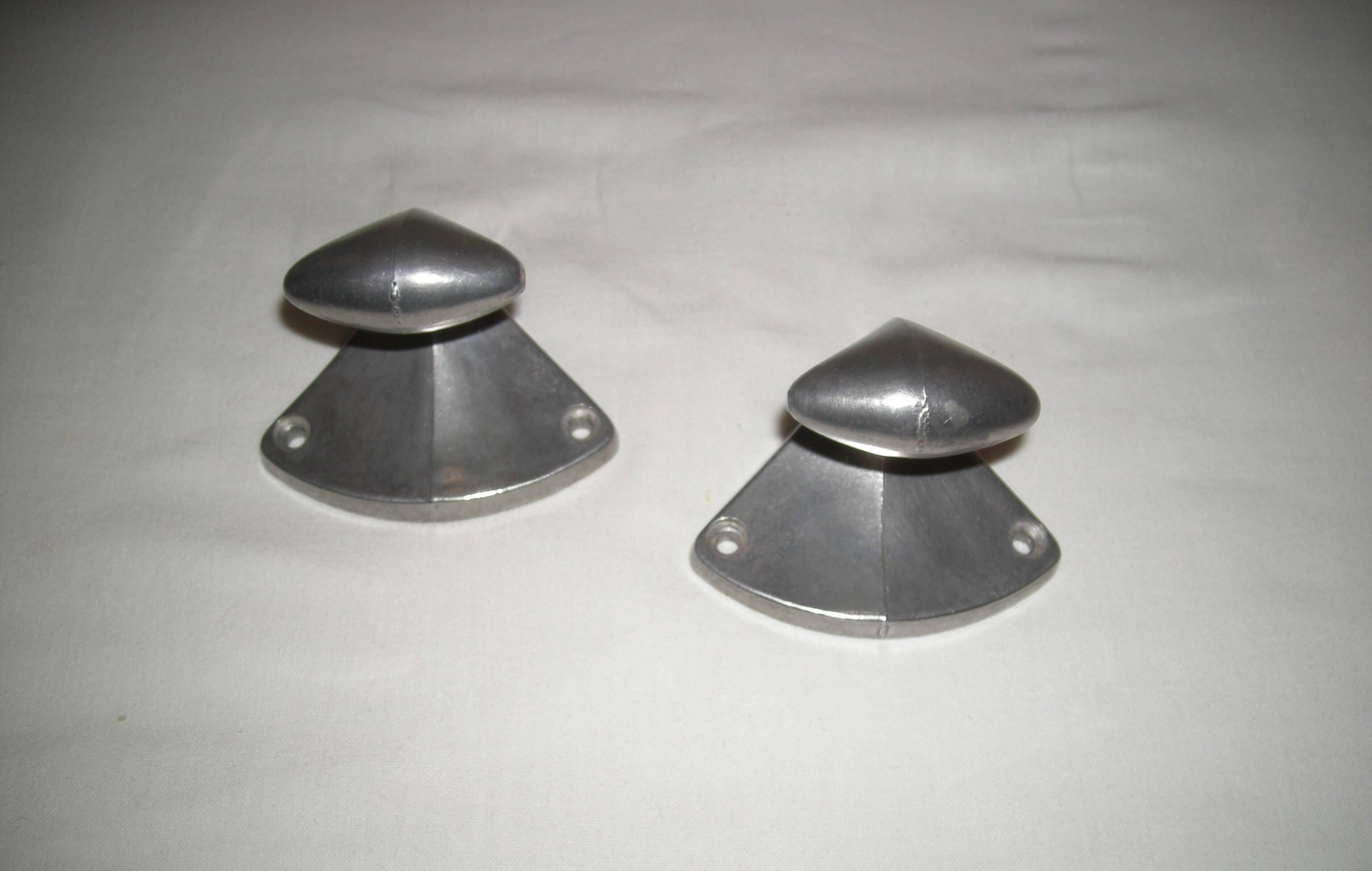 pair of industrial coat racks from the 1950s