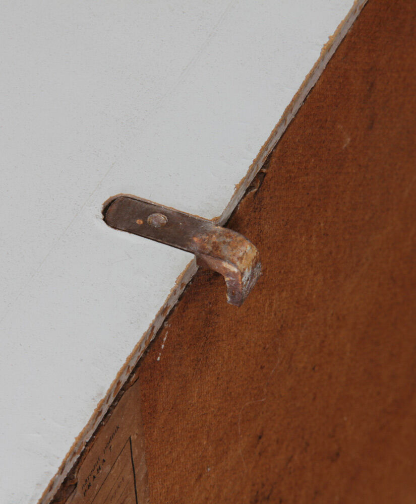 Wooden wall box dating from the 1960s