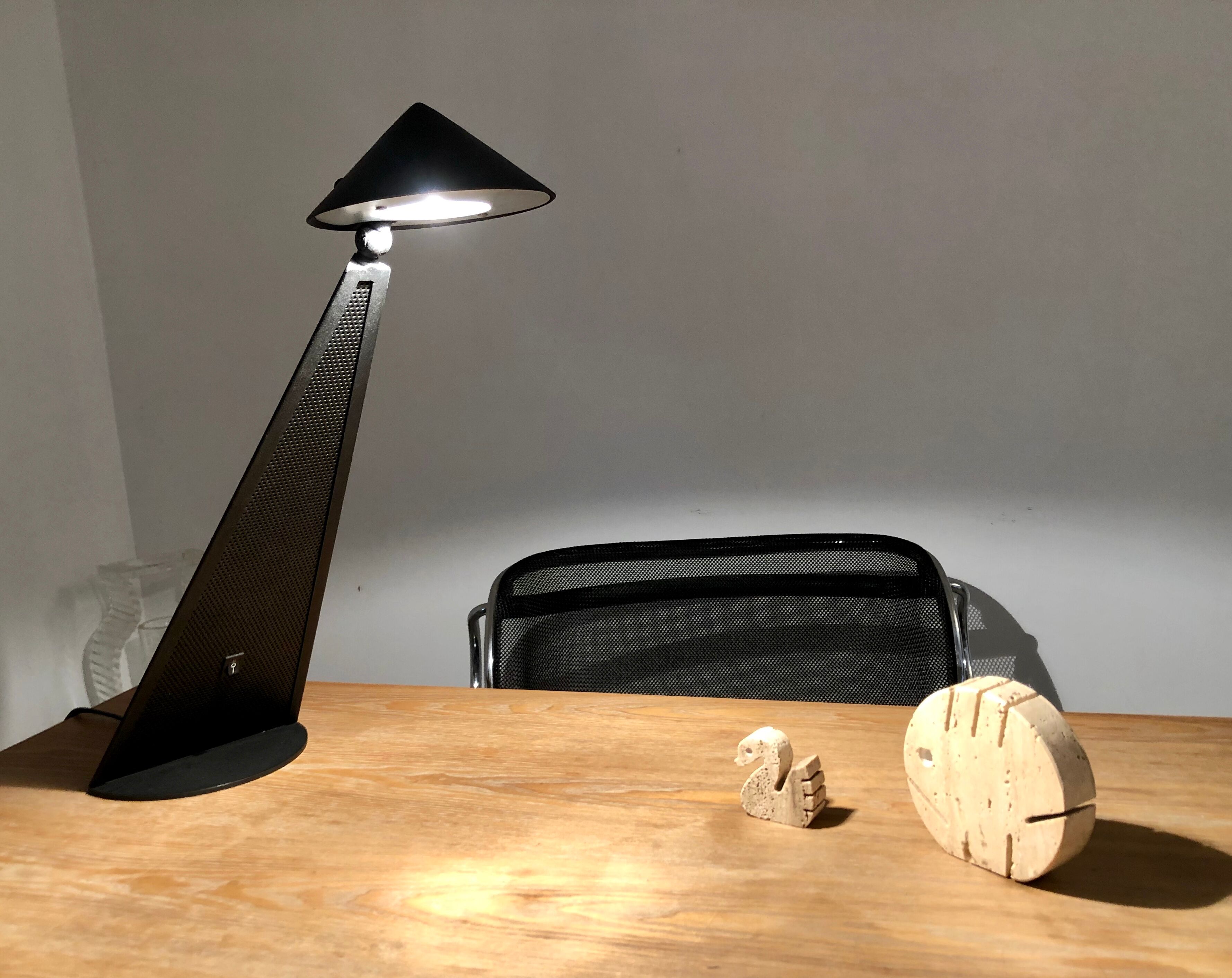 Toucan office lamp design Patrice Bonneau edition Genexco vintage 80s