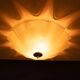 Vintage 1970s glass space ceiling lamp.