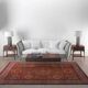 Modo oriental rug in red wool