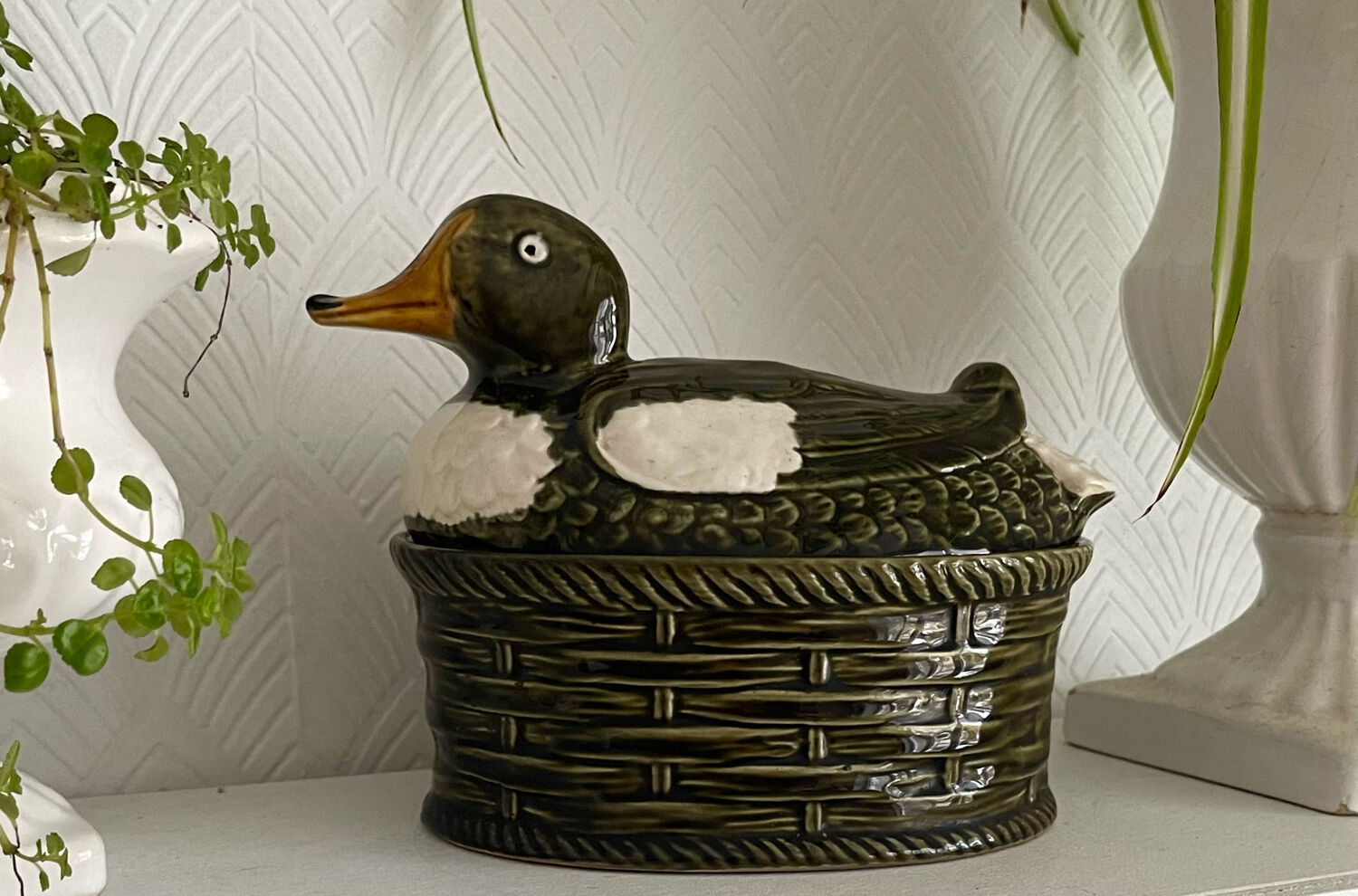 Terrine dish in slip