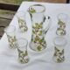 Art Nouveau service, enamelled glass, early 20th century