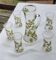 Art Nouveau service, enamelled glass, early 20th century