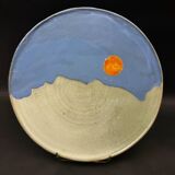Decorative glazed ceramic dish, circa 1950-60